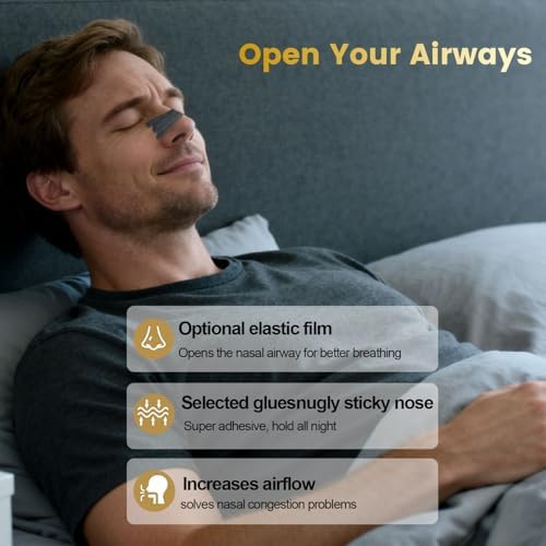120 Stück Nasenpflaster Anti Schnarch - Nose Strips Besser Atmen Schnarchfrei