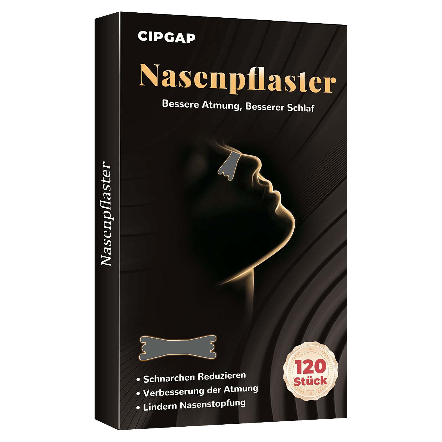 120 Stück Nasenpflaster Anti Schnarch - Nose Strips Besser Atmen Schnarchfrei